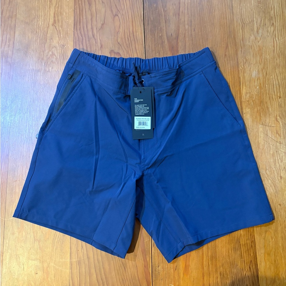 Ten Thousand Shorts Foundation Workout Gym Comfort  7in Unlined NAVY Medium